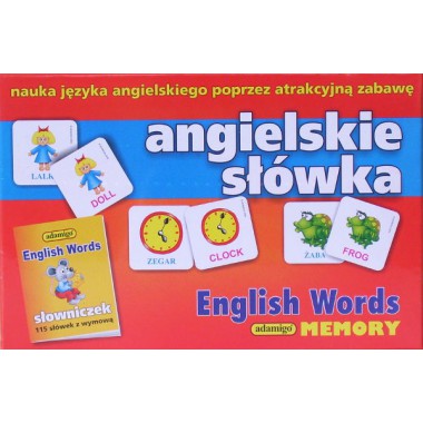 ADAMIGO GRA MEMORY ANGIELSKIE SŁÓWKA