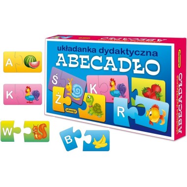 ADAMIGO Układanka puzzlowa Abecadło