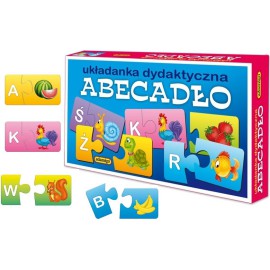 ADAMIGO Układanka puzzlowa Abecadło