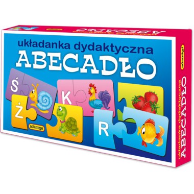 ADAMIGO Układanka puzzlowa Abecadło