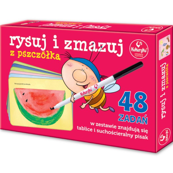 PROMATEK Rysuj i zmazuj z Pszczółką