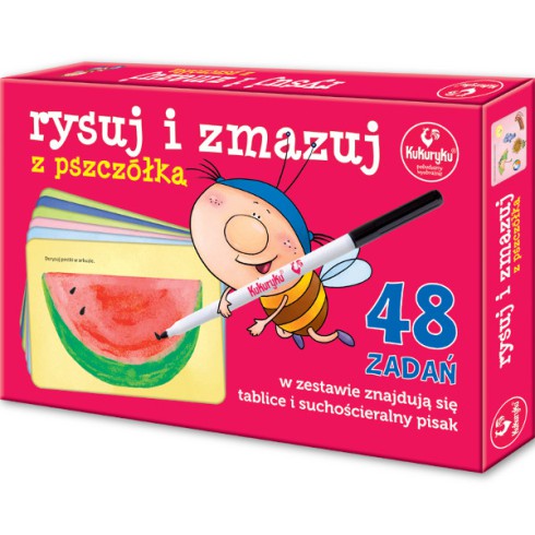 PROMATEK Rysuj i zmazuj z Pszczółką