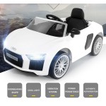 COIL Auto na akumulator pilot cabrio AUDI R8 SPYDER 2.4G dla dzieci światła LED COIL Auto na akumulator pilot cabrio AUDI R8 SPYDER 2.4G dla dzieci światła LED
