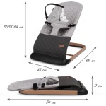 Kidwell LEŻACZEK BUJACZEK KIDWELL LARO GREY/WOODEN Kidwell LEŻACZEK BUJACZEK KIDWELL LARO GREY/WOODEN