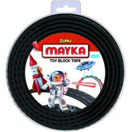 MAYKA Taśma do układania klocków czarna  2m 2 rzędy