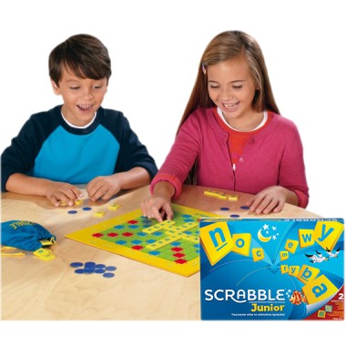 MATTEL Gra Scrabble Junior 2w1 polska wersja