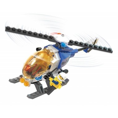 Klocki Blocki POLICJA HELIKOPTER 95 EL. 2W1 KB0655