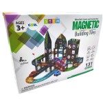 COIL Magnetyczne klocki konstrukcyjne układanka magnetyczna 131 elementów tor + samochodzik COIL Magnetyczne klocki konstrukcyjne układanka magnetyczna 131 elementów tor + samochodzik