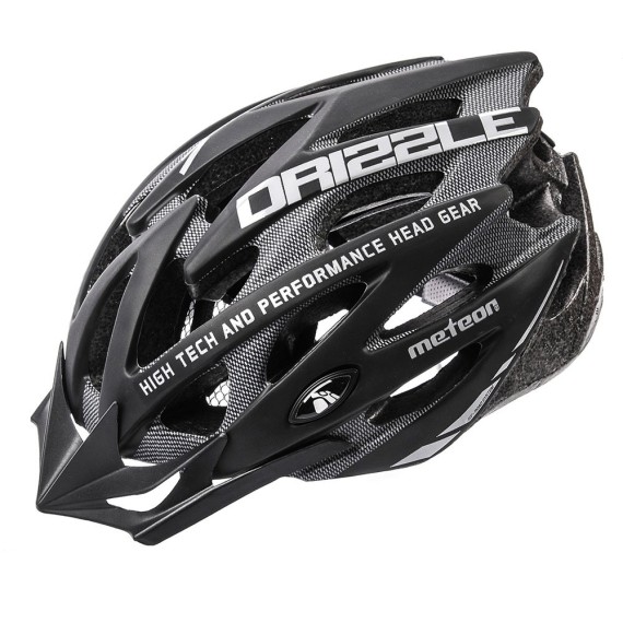 KASK ROWEROWY METEOR MV29 DRIZZLE L 58-61CM CZARNY/CIEMNOSZARY
