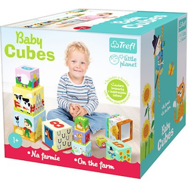 Trefl Baby cubes - Na farmie - Little planet