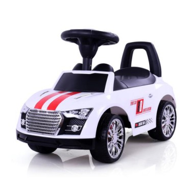 MILLY MALLY POJAZD AUTO JEŹDZIK PCHACZ RACER WHITE BIAŁY 0978