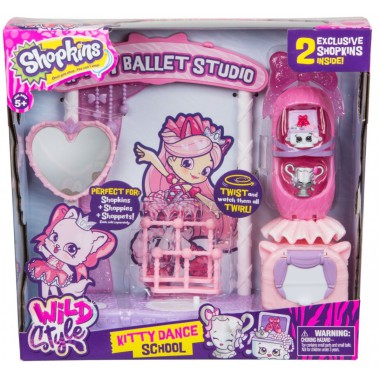 MooseFormatex Figurki Shopkins Sezon 9 Wild Szkoła Tańca Kitty zestaw