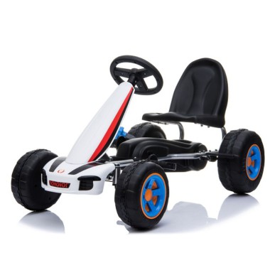 COIL Gokart dla dzieci DRAGON na pedały koła hamulec Super prezent biały