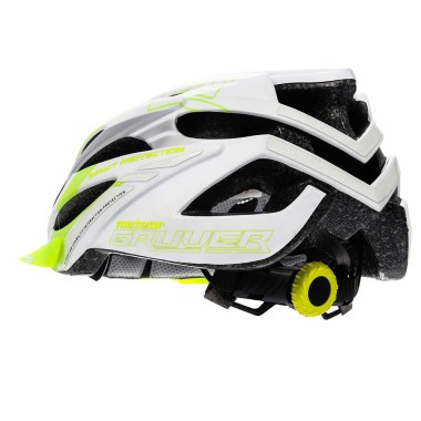 KASK ROWEROWY METEOR GRUVER L 58-61 CM BIAŁY/ZIELONY