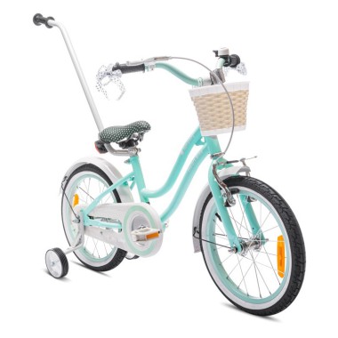 SUNBABY ROWEREK DLA DZIEWCZYNKI 16 CALI HEART BIKE MIĘTOWY SUNBABY