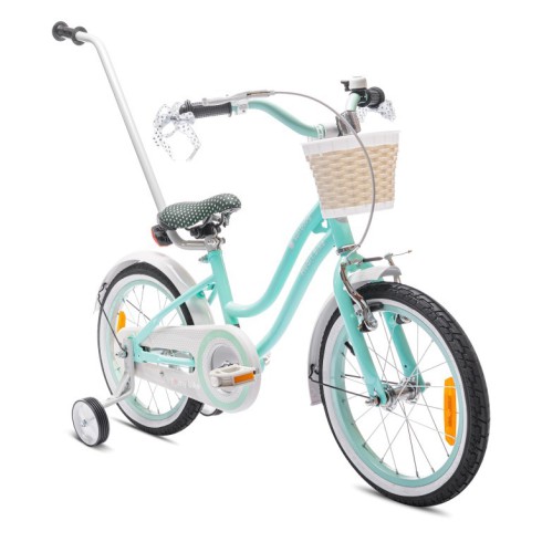SUNBABY ROWEREK DLA DZIEWCZYNKI 16 CALI HEART BIKE MIĘTOWY SUNBABY