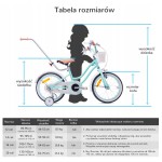 SUNBABY ROWEREK DLA DZIEWCZYNKI 16 CALI HEART BIKE MIĘTOWY SUNBABY