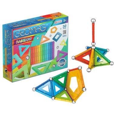 Geomag Klocki magnetyczne multicolor 32 el.