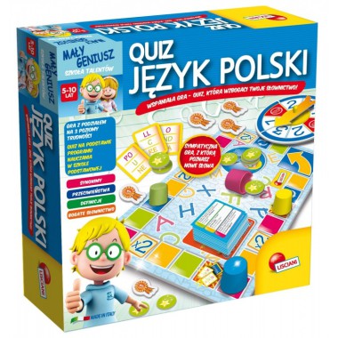 LISCIANIGIOCHI MAŁY GENIUSZ QUIZ JĘZYK POLSKI GRA EDUKACJA