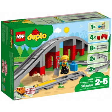 LegoPolska Klocki DUPLO Tory kolejowe i wiadukt