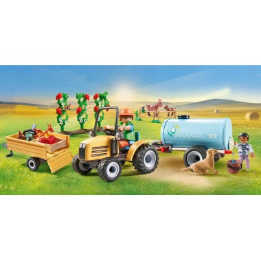 Playmobil TRAKTOR Z PRZYCZEPĄ I ZBIORNIKIEM 71442