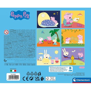 Clementoni Puzzle 12 kostki play for future Świnka Pepa
