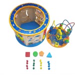 COIL Labirynt drewniana edukacyjna przeplatanka kostka XXL montessori układanka sorter COIL Labirynt drewniana edukacyjna przeplatanka kostka XXL montessori układanka sorter