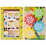 COIL Labirynt drewniana edukacyjna przeplatanka kostka XXL montessori układanka sorter COIL Labirynt drewniana edukacyjna przeplatanka kostka XXL montessori układanka sorter