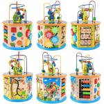 COIL Labirynt drewniana edukacyjna przeplatanka kostka XXL montessori układanka sorter COIL Labirynt drewniana edukacyjna przeplatanka kostka XXL montessori układanka sorter