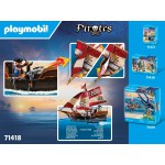 PLAYMOBIL Statek piracki klocki zestaw 71418 PLAYMOBIL Statek piracki klocki zestaw 71418