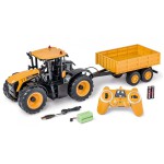COIL Zdalnie sterowany samochód traktor z przyczepą RC pilot pojazd światła LED COIL Zdalnie sterowany samochód traktor z przyczepą RC pilot pojazd światła LED
