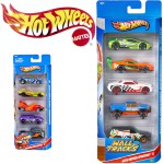HOT WHEELS PIĘCIOPAK resoraki