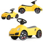 COIL Jeździk autko dla dzieci Porsche 911 Turbo S duży samochód auto klakson żółty COIL Jeździk autko dla dzieci Porsche 911 Turbo S duży samochód auto klakson żółty