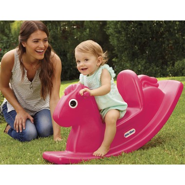 Koń na biegunach różowy LittleTikes