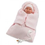 Llorens Lalka Bobas Lala w różowym beciku 42 cm Llorens Lalka Bobas Lala w różowym beciku 42 cm