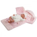 Llorens Lalka Bobas Lala w różowym beciku 42 cm Llorens Lalka Bobas Lala w różowym beciku 42 cm