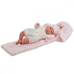 Llorens Lalka Bobas Lala w różowym beciku 42 cm Llorens Lalka Bobas Lala w różowym beciku 42 cm