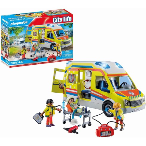 Playmobil Karetka pogotowia światło dźwięk 71202 Playmobil Karetka pogotowia światło dźwięk 71202