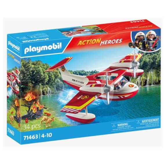 PLAYMOBIL KLOCKI SAMOLOT STRAŻY POŻARNEJ 71463