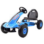 COIL Gokart dla dzieci Spider Perhour na pedały koła pompowane hamulec Super prezent niebieski
