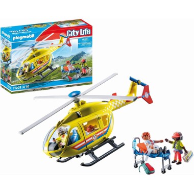 Playmobil Helikopter ratunkowy klocki zestaw 71203