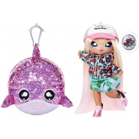 Lalka Krysta Splash i Delfin w balonie z konfetti Seria Cekinowa Lalka Krysta Splash i Delfin w balonie z konfetti Seria Cekinowa