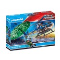 Playmobil Policja Śmigłowiec Ucieczka ze spadochronem 70569