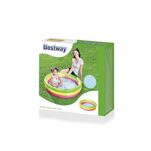 Bestway Basen dmuchany Trzy kolory 102 x 25 cm