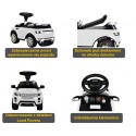 COIL Jeździk chodzik pchacz 3w1 samochód Range Rover Evoque samochód duży dla dzieci biały