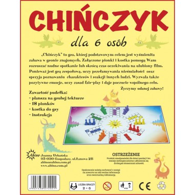 Abino Gra Chińczyk dla 6 osób