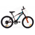 Sunbaby Rowerek dla chłopca 20 cali Tiger Bike z amortyzatorem czarno - turkusowo - szaro - pomarańczowy