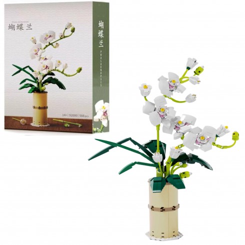 COIL Klocki konstrukcyjne zestaw 588 elementów el. kwiat orchidea w wazonie. bukiet COIL Klocki konstrukcyjne zestaw 588 elementów el. kwiat orchidea w wazonie. bukiet