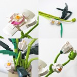 COIL Klocki konstrukcyjne zestaw 588 elementów el. kwiat orchidea w wazonie. bukiet COIL Klocki konstrukcyjne zestaw 588 elementów el. kwiat orchidea w wazonie. bukiet
