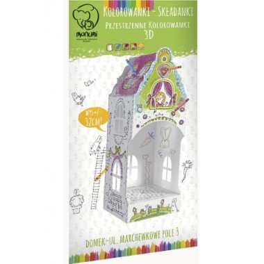 Monumi Kolorowanka-Składanka MINI Domek ul. Marchewkowe Pole 3
